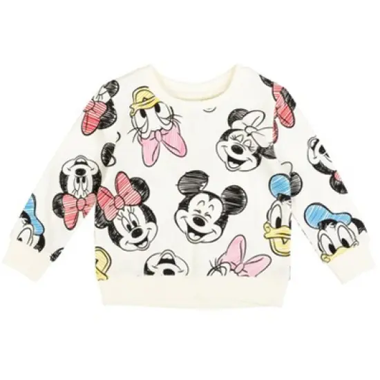 Disney Frozen Minnie Mouse Princess Moana Nightmare Before Christmas Toy Story Lion King Lilo & Stitch Girls Pullover Sweatshirt Little Kid to Big image {15}