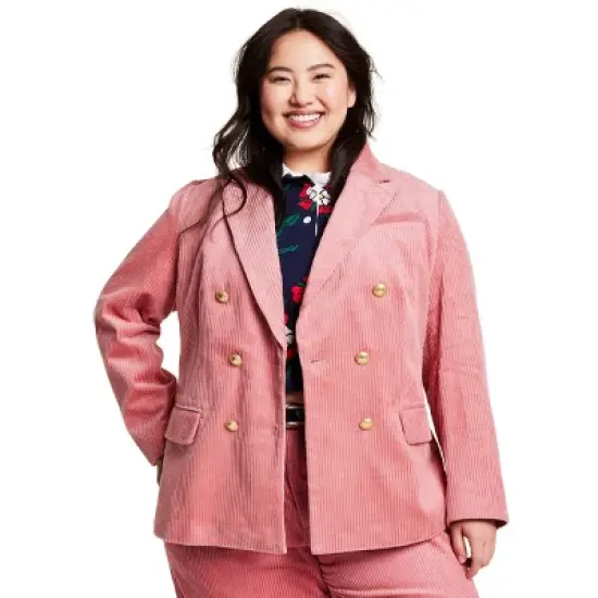 Women's Corduroy Double Breasted Blazer - Rowing Blazers x Target image {7}