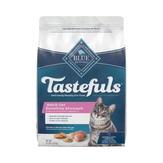 Blue Buffalo Tastefuls Sensitive Stomach Natural Adult Dry Cat Food with Chicken image {9}