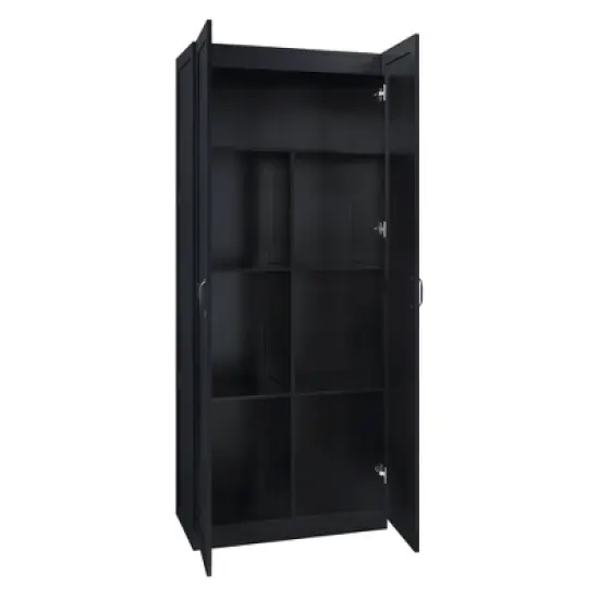 Hopkins Modern 7 Shelf Freestanding Storage Closet - Manhattan Comfort image {4}