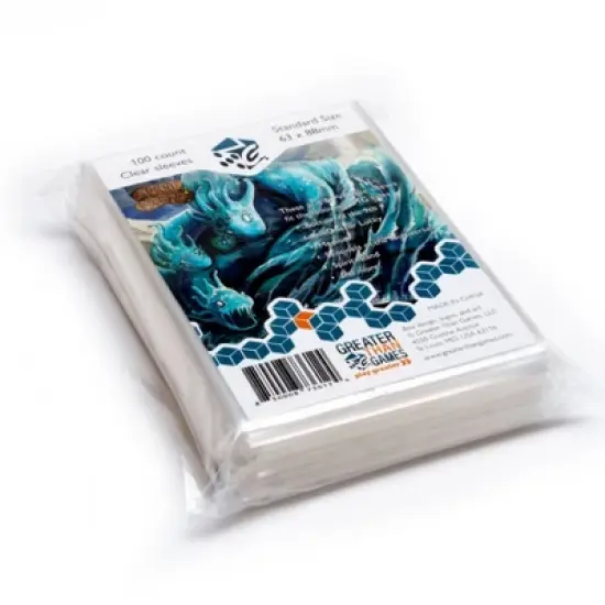 100 Standard Size Clear Protective Card Sleeves - 63 x 88mm image {9}