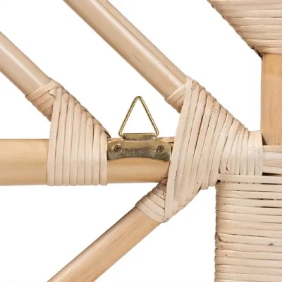 Queen Jayliah Rattan Headboard Natural/Brown - bali & pari image {3}