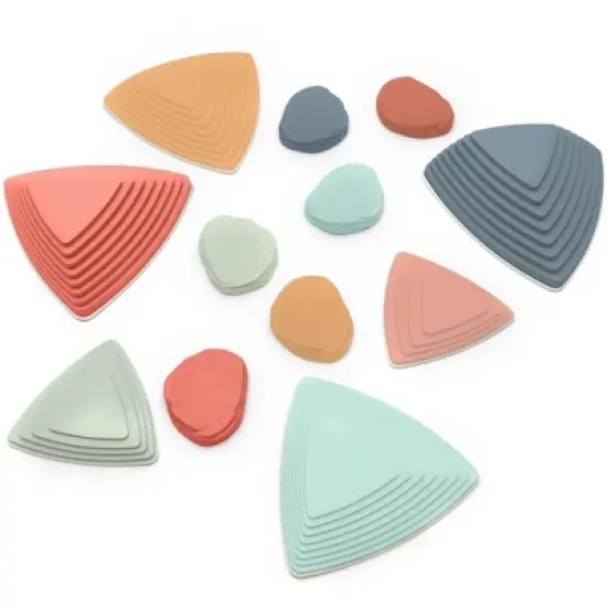 JumpOff Jo RockSteady Plus, Balance Blocks and Puddle Jumper Stones for Kids, Promotes Balance & Coordination, 12 Pieces Total image {10}