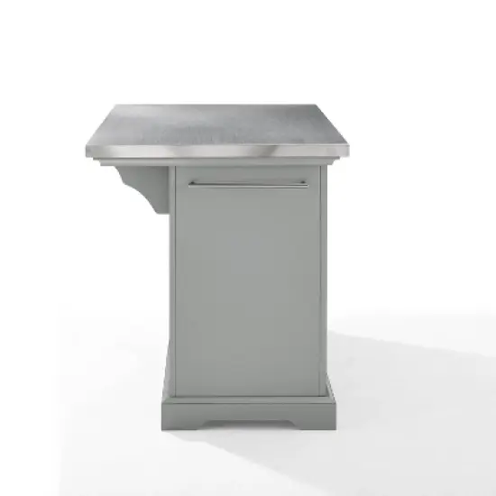 Julia Stainless Steel Top Kitchen Island - Crosley image {12}