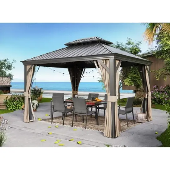 Lausaint Home 10'X12' Hardtop Gazebo image {3}