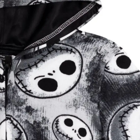 Disney Nightmare Before Christmas Jack Skellington Fleece Zip Up Hoodie Toddler  image {3}