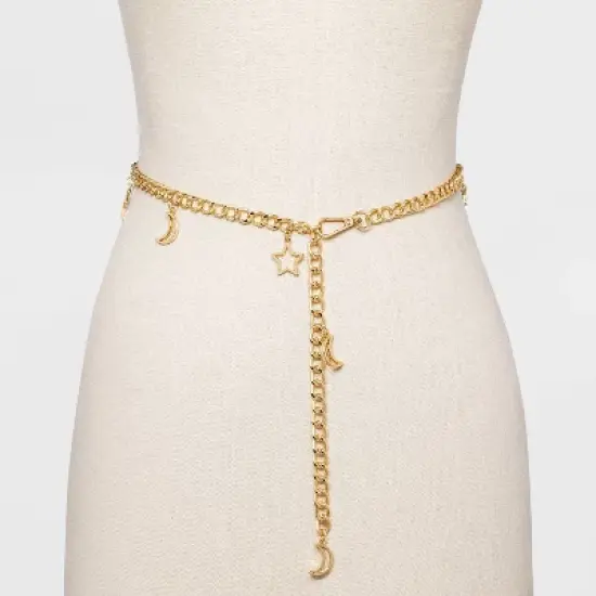 Women's Celestial Chain Belt - Wild Fable&trade; Gold image {1}