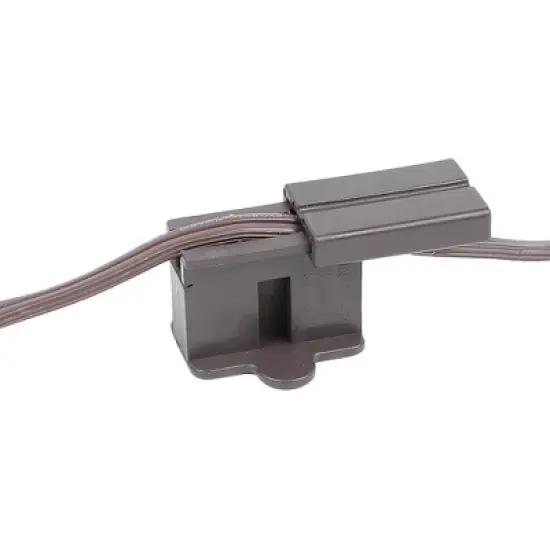 Novelty Lights Brown Snap-On Vampire Plug SPT-1 for C9/C7 Socket or Zip Cord Wire image {4}