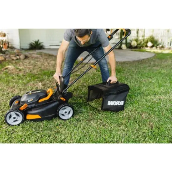 Worx WG911 Power Share 40V Lawn Mower and 20V Grass Trimmer (WG743 and WG163) image {5}
