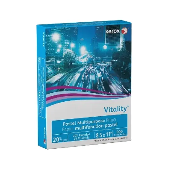 Xerox Vitality Pastel Multipurpose Paper 8 1/2 x 11 Ivory 500 Sheets/RM 3R11056 image {2}