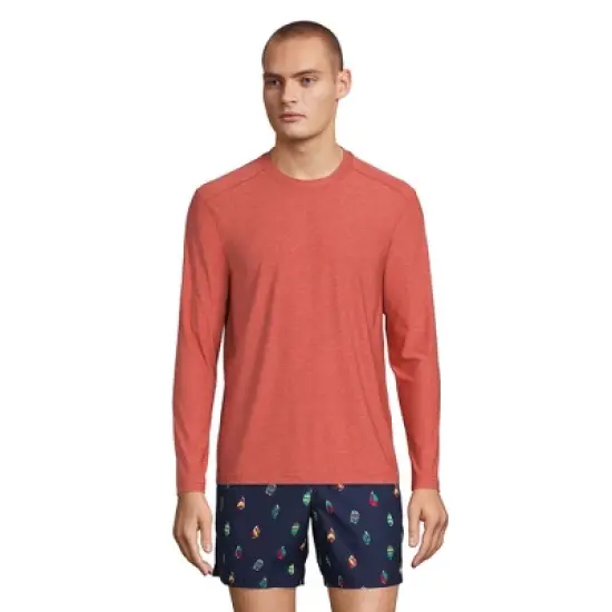 Lands' End Men's Long Sleeve Swim Tee Rash Guard image {5}