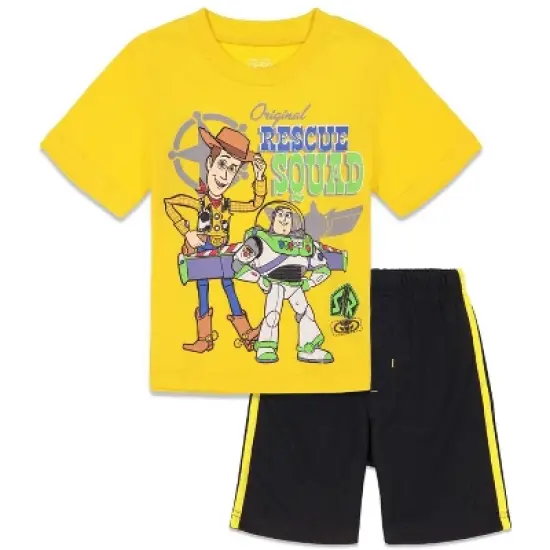 Disney Pixar Toy Story Buzz Lightyear Woody Baby Athletic T-Shirt and Mesh Shorts Outfit Set Infant  image {9}