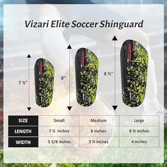 Vizari Elite Soccer Shinguard with Compression Sleeve image {5}