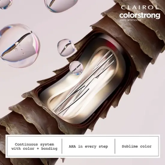 Clairol ColorStrong Ammonia Free Permanent Hair Color Dye Kit - 6 Light Brown image {7}