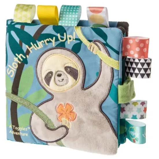 Mary Meyer Sloth Lovey with Silicone Teether & Molasses Sloth Taggies Soft Book image {1}
