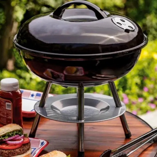 Better Chef Portable 14 in. Charcoal Barbecue Grill image {1}