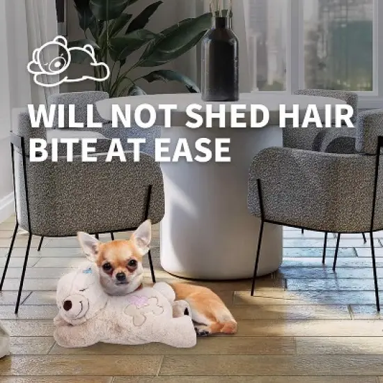 Allforpaws Puppy Soothing Warm Bear Comfort Dog Sleep Aid Plush Toy, Suitable as Pet Gift for Christmas, Thanksgiving image {2}