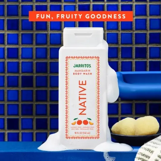 Native Body Wash for Women & Men - Limited Edition Jarritos - Mandarin - 18 fl oz image {3}