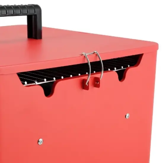 Permasteel  Square Portable Charcoal Grill PG-40C10-RD - Red image {10}