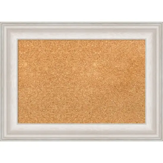 Amanti Art Trio White Wash Framed Corkboard, Natural Cork image {9}