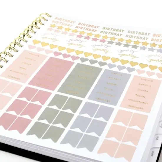 Sugar Paper Essentials 2024 Planner 10.25"x8.75" Weekly/Monthly Black image {5}