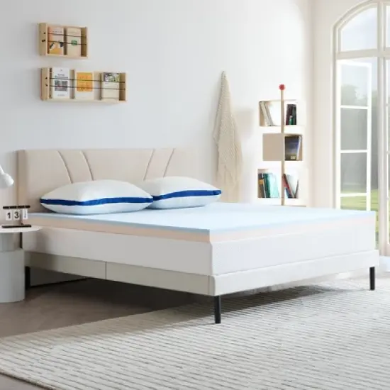 Twolike  2 Inch Green Tea  mattress  topper . image {3}