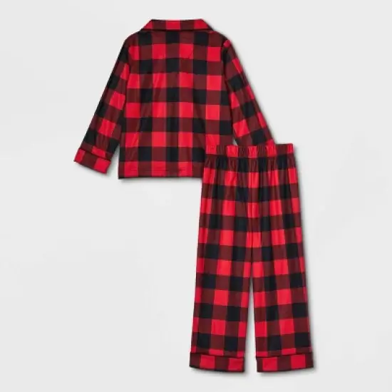 Toddler Buffalo Check Matching Family Pajama Set - Wondershop&trade; Red image {2}