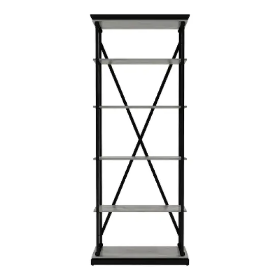 84.25"x33.88" Cadboll 5 Layer Bookcase - miBasics image {4}