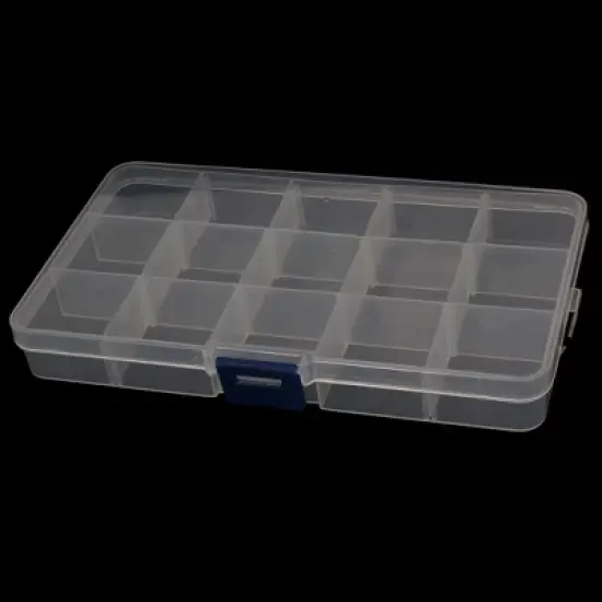 Unique Bargains Plastic Fishing Bait Storage Angling Tackle Box Container Clear 5 PCS image {3}