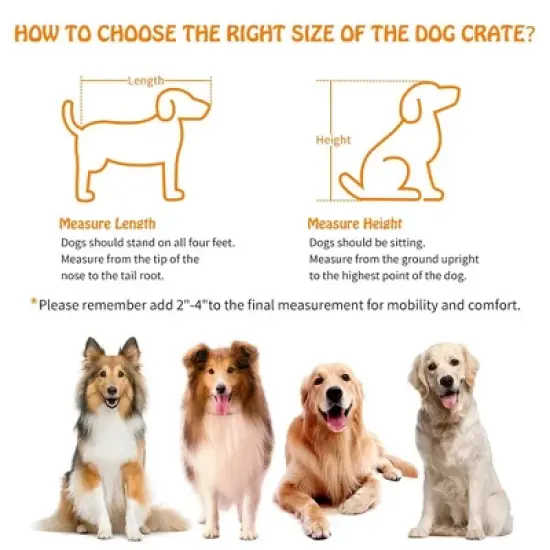 Dog Crate Furniture with 3 Doors,39.4" Large Dog Crate with 2 Drawer & Cushion,Wooden Dog House Kennel for Medium/Large Dog image {6}