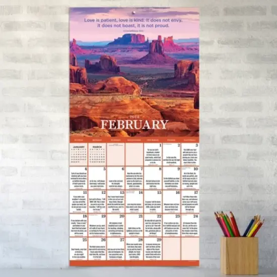 TF Publishing 2024 Wall Calendar 12"x12" Daily Verse image {2}