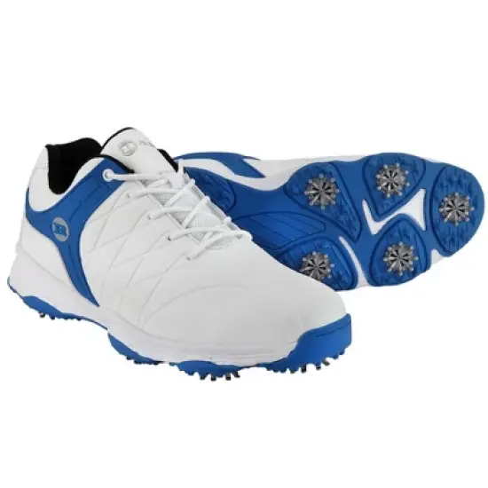 Ram Golf FX Tour Mens Waterproof Golf Shoes White/Blue image {5}