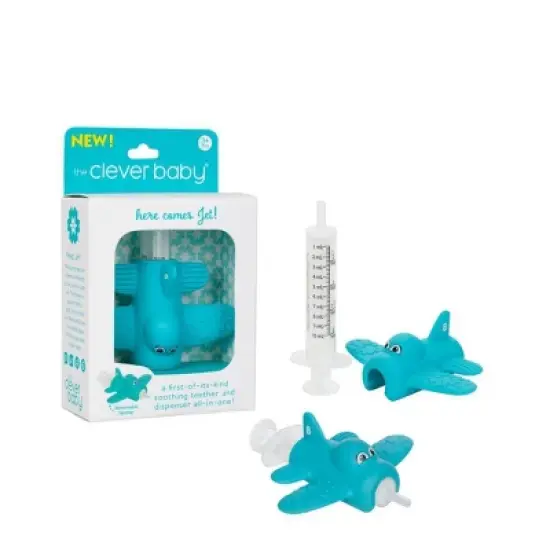 The Clever Baby Jet Medicine Dispenser and Teether - 2pc image {17}