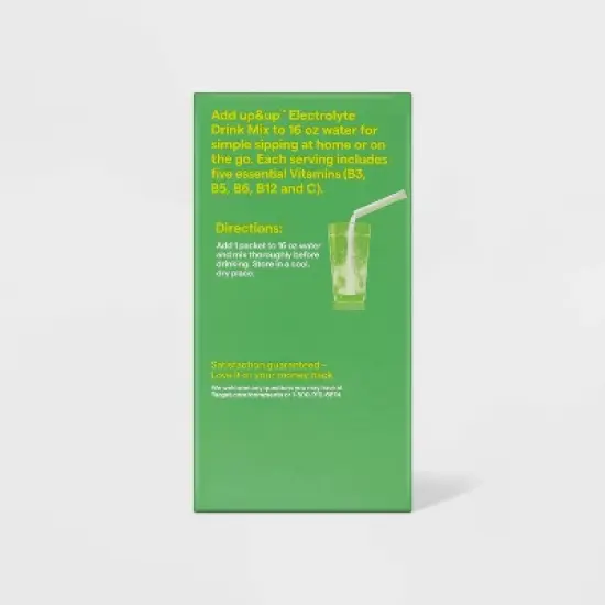Hydration with Electrolytes Drink Mix - Lemon Lime - up&up&trade; image {3}