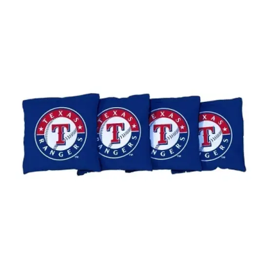 MLB Texas Rangers Corn-Filled Cornhole Bags Royal Blue - 4pk image {1}