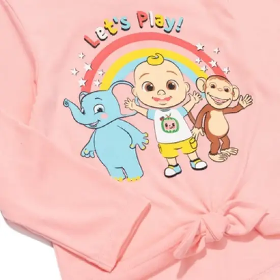 CoComelon JJ Pullover Long Sleeve Graphic T-Shirt & Leggings Pink / Blue  image {3}