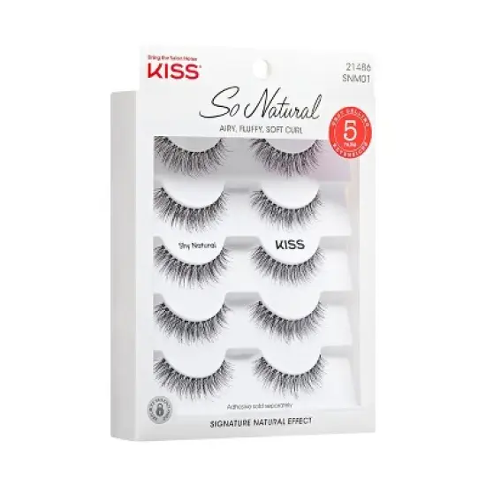 KISS Products False Eyelashes 01 - So Natural - 10ct image {8}