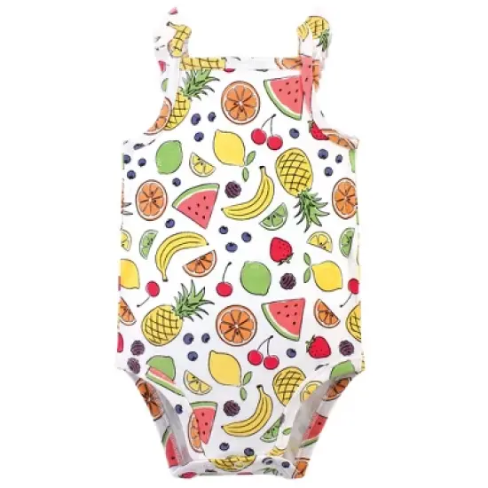 Touched by Nature Baby Girl Organic Cotton Bodysuits 5pk, Fruit image {3}