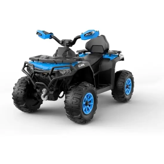 12V Electric Ride On Car for Kids 3-8 Years, 2 * 45W Motor, Remote Control, LED Lights, Music Player & Emergency Brake, & Big Kids image {2}