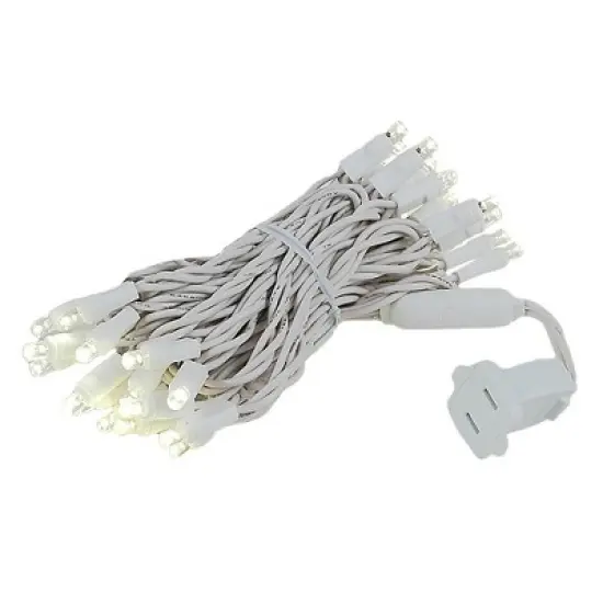 Novelty Lights 35 light LED Christmas Craft Mini Light Set (White Wire) image {10}