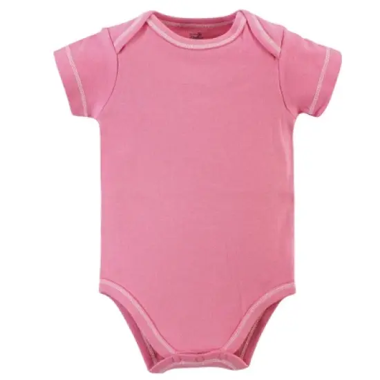 Touched by Nature Baby Girl Organic Cotton Bodysuits 5pk, Botanical image {1}