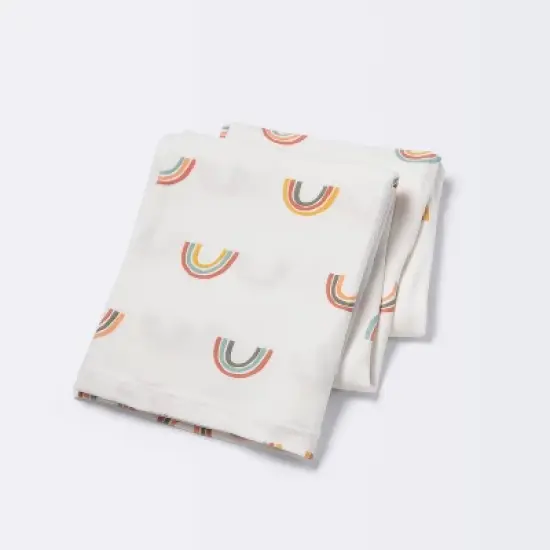 Polyester Rayon Jersey Swaddle - Cloud Island&trade; Rainbows image {4}