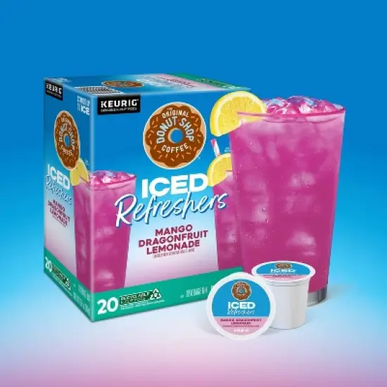 The Original Donut Shop Iced Refreshers Mango Dragonfruit Lemonade Keurig K-Cup Pods - 20ct image {5}