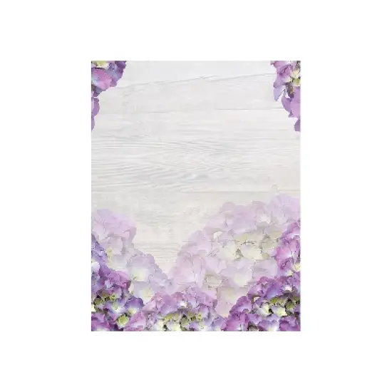 Great Papers Hydrangea Bouquet Letterhead Multicolor 50/Pack (2023068) image {1}