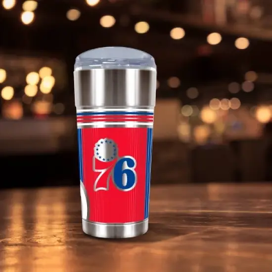 NBA Philadelphia 76ers 24oz Cool Vibes Eagle Tumbler image {3}
