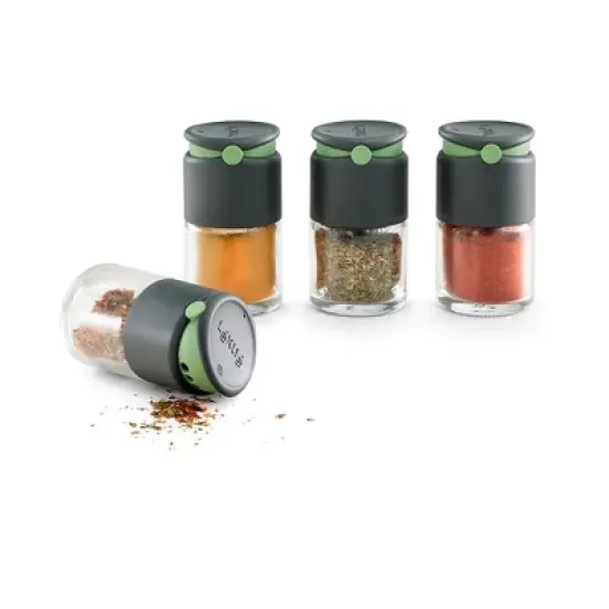 Lekue Spice Shaker with Dual Opening for Large and Small, Set of 4 image {5}