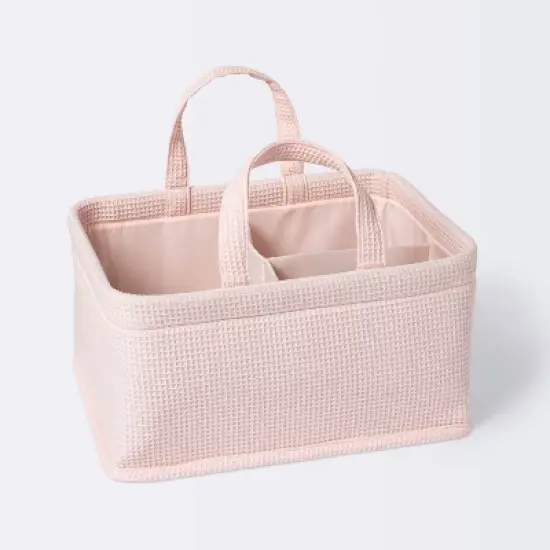 Waffle Weave Rectangular Diaper Caddy with Handles - Cloud Island&trade; image {6}