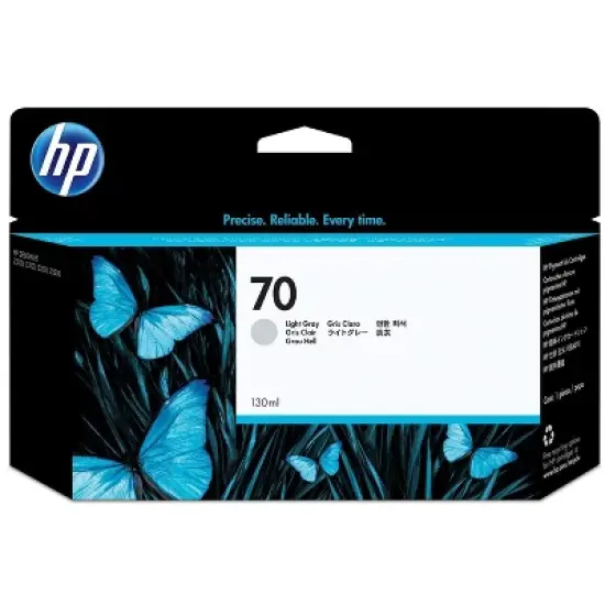 HP 70 130-ml Light Gray DesignJet Ink Cartridge, C9451A image {4}