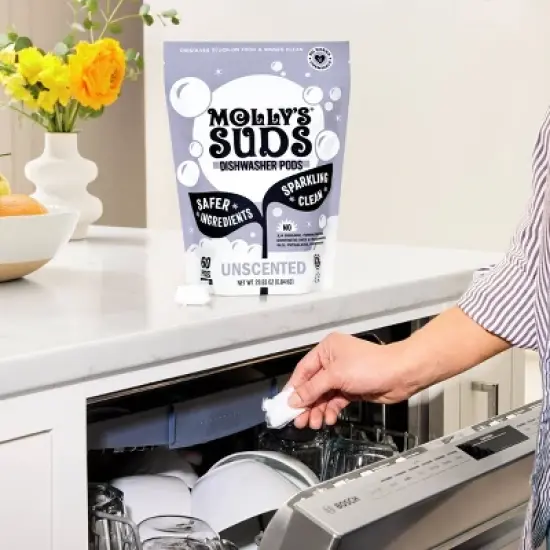 Molly's Suds Dish Pods - Unscented - 60ct image {2}