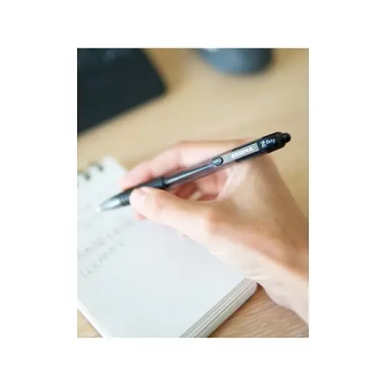 Zebra Z-Grip Retractable Ballpoint Pen Medium Point 1.0mm Black Ink 96/Pack (22196) image {2}